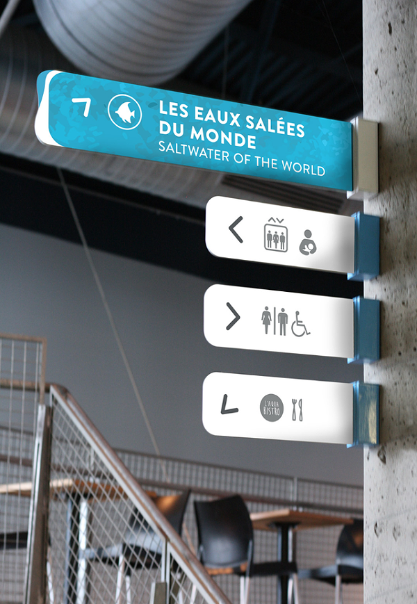 魁北克水族馆标识导视系统设计5