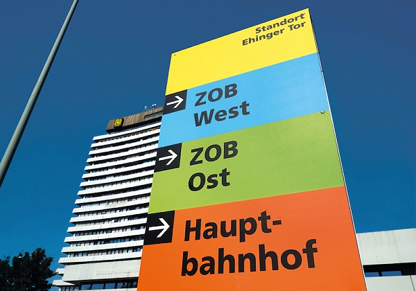 德国乌尔姆火车站标识导视设计2