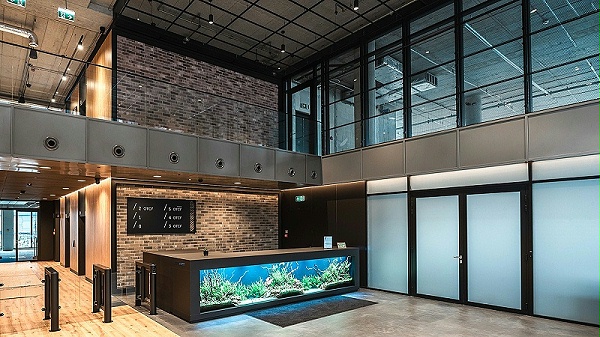 波兰The Park Cracow办公楼标识导视设计2