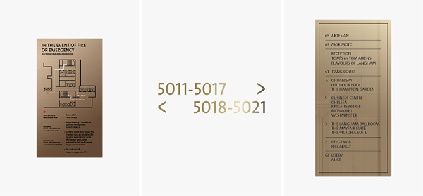 雅加达朗廷酒店标识导视系统设计4