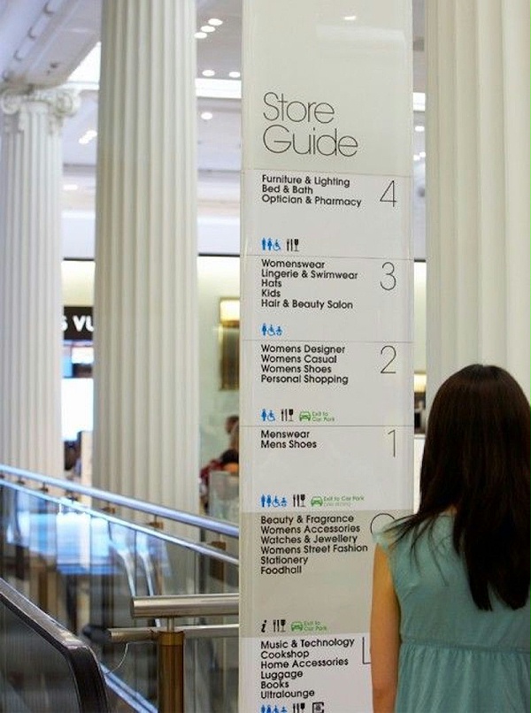 Selfridges商场标识导视系统设计1
