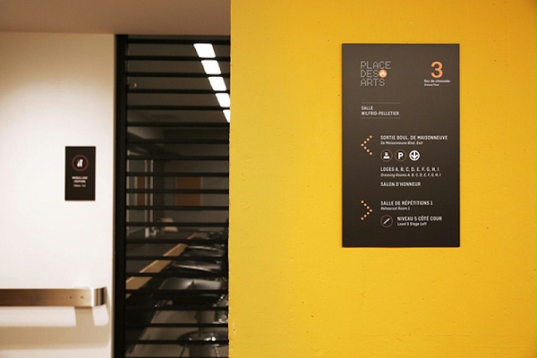 Place des Arts剧院标识导视系统设计8