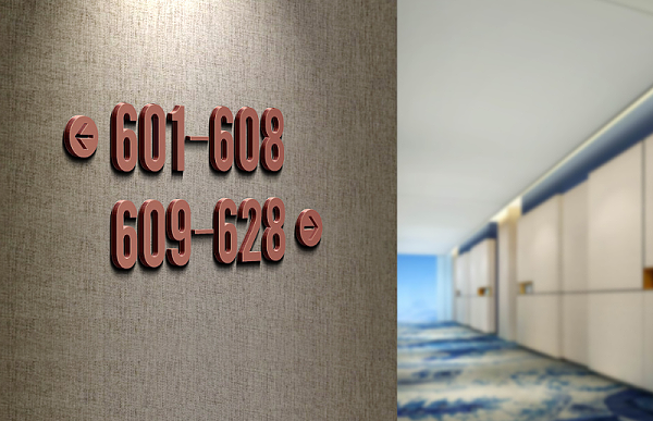 酒店房间指引标识