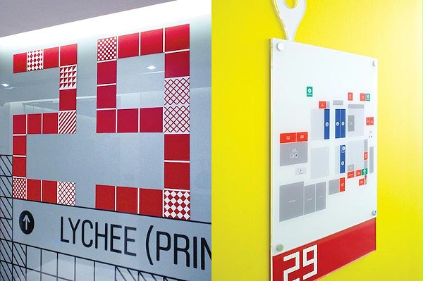 Google新加坡总部空间标识导视5