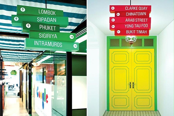 Google新加坡总部空间标识导视6