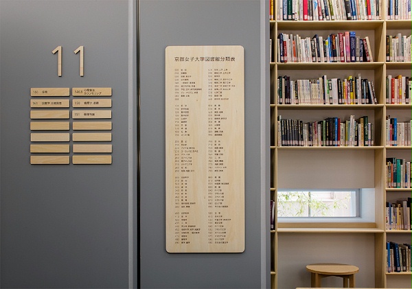 京都女子大学图书馆标识导视设计