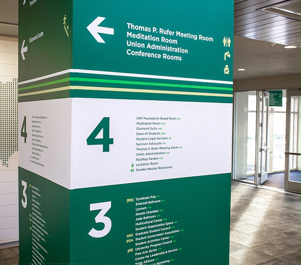 北德克萨斯大学联盟标识导视系统设计3