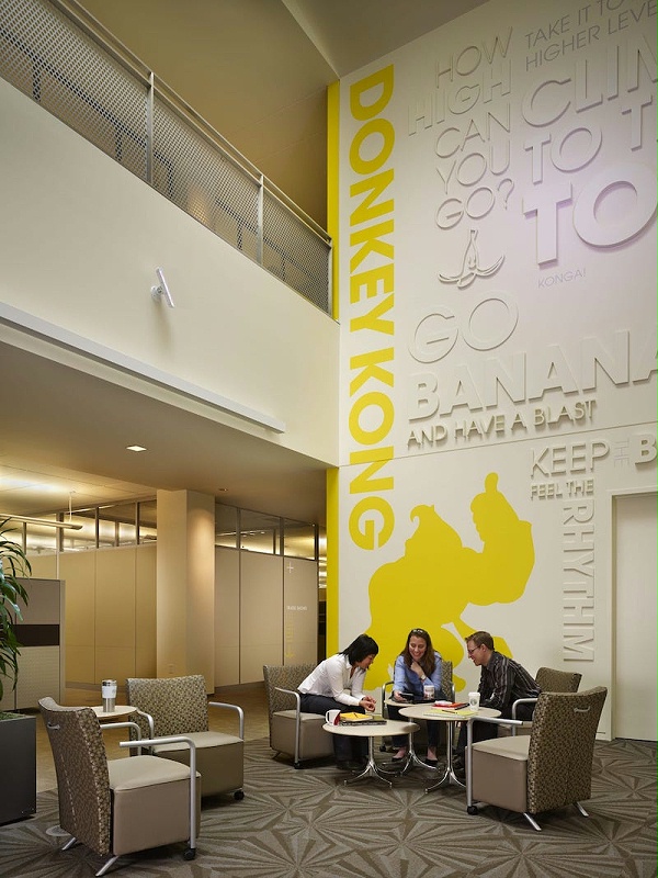 美国任天堂总部标识导视系统设计5