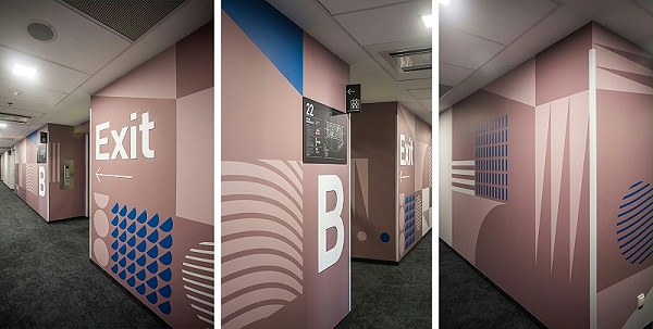 天空塔商业综合体办公区标识导视系统4