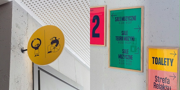 波兰国立音乐学校综合大楼1号标识导视2