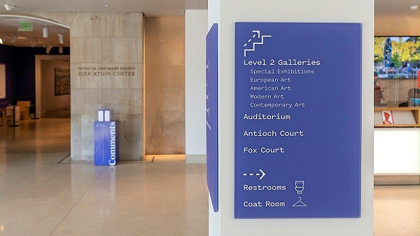 巴尔的摩艺术博物馆标识导视系统设计3