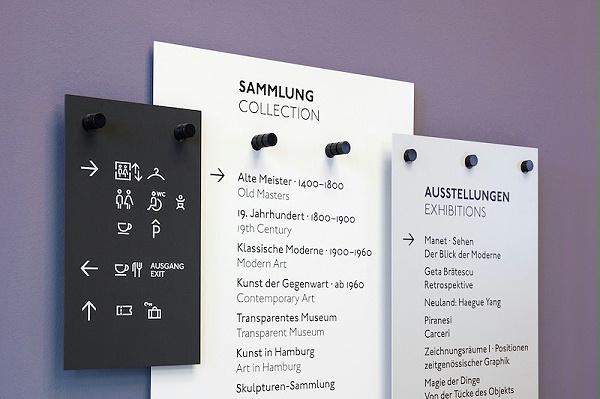 汉堡美术馆标识导视系统设计2