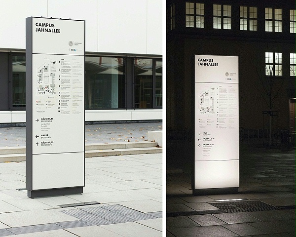 莱比锡大学Jahnallee校区标识导视设计1