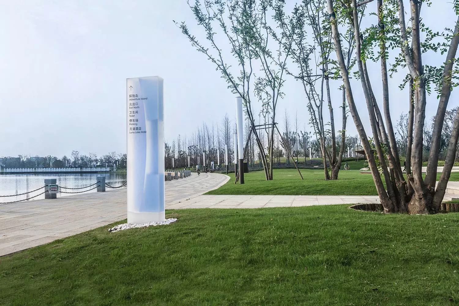 郑州月湖公园标识导视设计