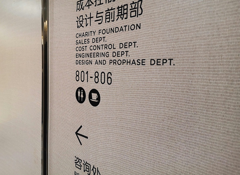 新豪方办公空间标识导视系统设计03