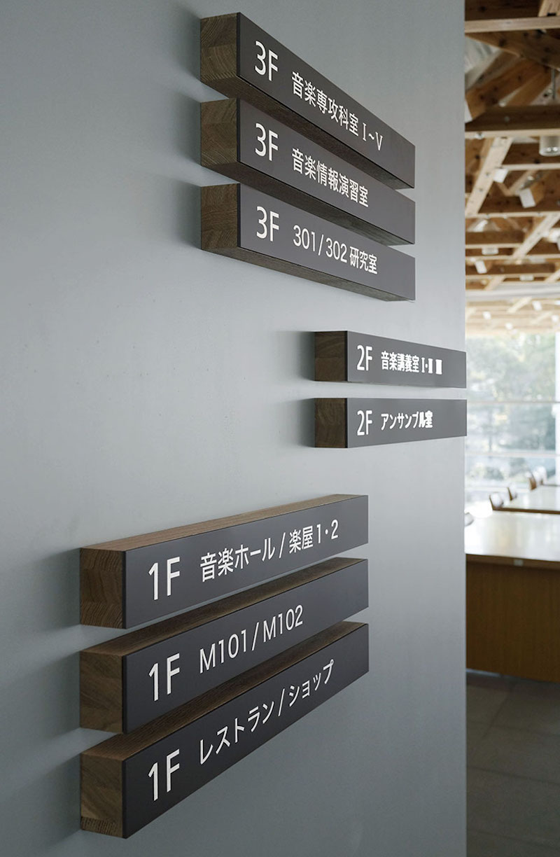 大分县立艺术文化大学标识导视系统设计2